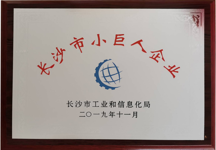 长沙天创粉末有限公司荣获长沙市“科技创新小巨人企业”奖!!!